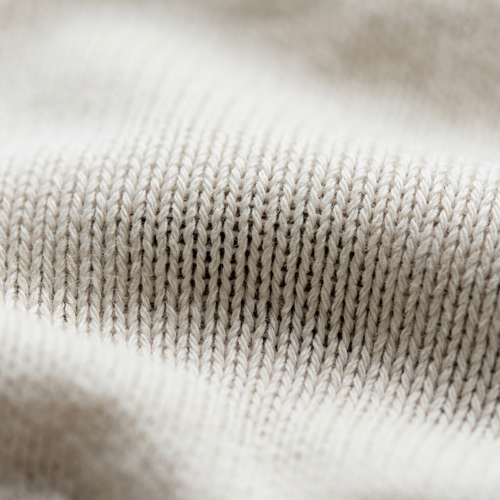 Soft combed cotton single jersey hosiery fabric texture